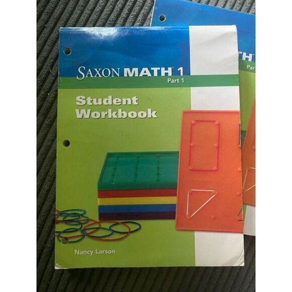 Saxon Math 1 Student Workbook part 1 & 2 learning without tears building writers - Picture 5 of 7